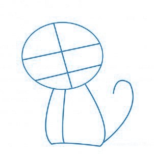 dessiner un chat - etape 1 dessiner un chat - etape 1