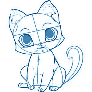 dessiner un chat - etape 4 dessiner un chat - etape 4
