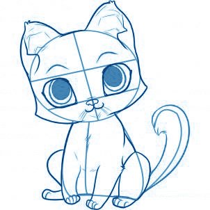 dessiner un chat - etape 4 dessiner un chat - etape 4