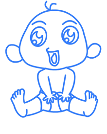 dessiner un bébé - etape 7 dessiner un bébé - etape 7
