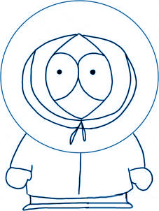 dessiner Kenny de South Park - etape 4