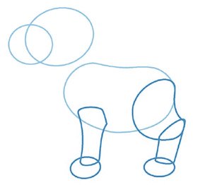 dessiner un chien - etape 2 dessiner un chien - etape 2