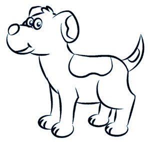 dessiner un chien - etape 5 dessiner un chien - etape 5