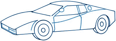 dessiner une voiture - etape 3