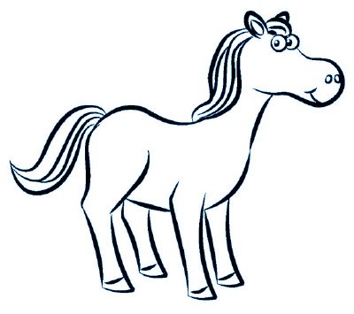 dessiner un cheval - etape 5 dessiner un cheval - etape 5