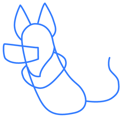 dessiner un chien - etape 2 dessiner un chien - etape 2