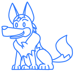 dessiner un chien - etape 5 dessiner un chien - etape 5