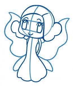dessiner une fée - etape 5 dessiner une fée - etape 5
