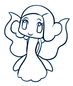 dessiner une fée - etape 6 dessiner une fée - etape 6