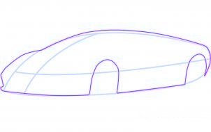 dessiner une voiture de sport lamborghini murcielago - etape 2