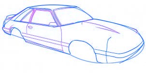 dessiner une voiture Mustang - etape 4