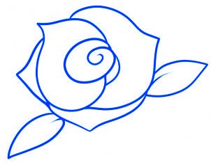 dessiner une rose rouge - etape 7 dessiner une rose rouge - etape 7