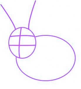 comment dessiner un lapin - etape 1