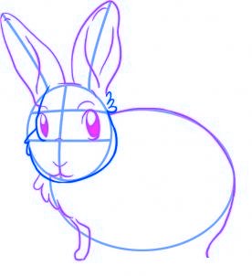 comment dessiner un lapin - etape 3