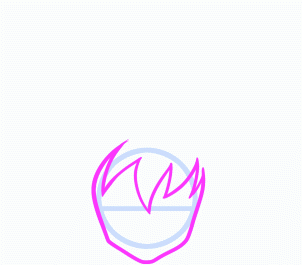 dessiner sangoku dragon ball z - etape 2