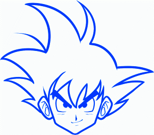 dessiner sangoku dragon ball z - etape 6