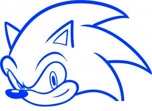 dessiner sonic - etape 7