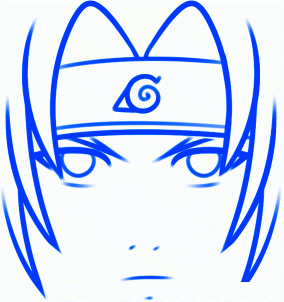 dessiner sasuke de naruto - etape 6