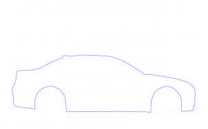 dessiner une voiture BMW M5 tuning - etape 1