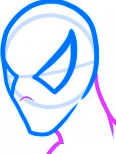 dessiner spiderman - etape 4