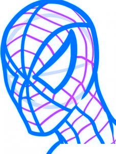 dessiner spiderman - etape 6