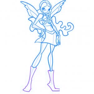 dessiner layla des winx - etape 10