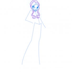 dessiner layla des winx - etape 4