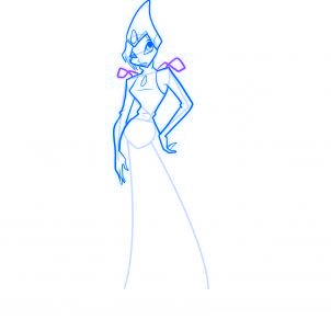 dessiner tecna des winx - etape 8