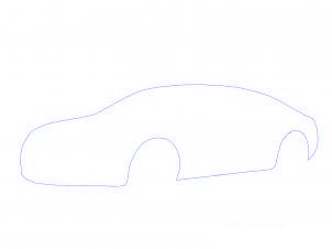dessiner une voiture Bentley - etape 1