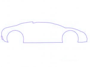 dessiner une voiture Bugatti Veyron - etape 1