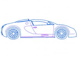 dessiner une voiture Bugatti Veyron - etape 4