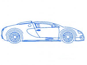 dessiner une voiture Bugatti Veyron - etape 6