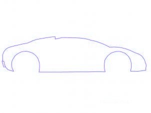 dessiner une voiture Bugatti Veyron - etape 1 dessiner une voiture Bugatti Veyron - etape 1