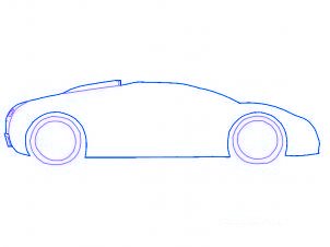dessiner une voiture Bugatti Veyron - etape 2 dessiner une voiture Bugatti Veyron - etape 2