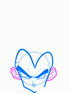 dessiner vegeta de dragon ball z - etape 5