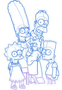 dessiner la famille simpson - etape 5