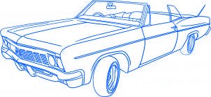 dessiner une voiture lowrider - etape 6