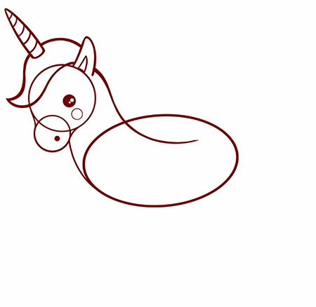 dessiner une licorne facile - etape 4