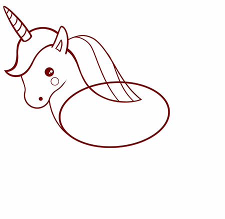 dessiner une licorne facile - etape 5