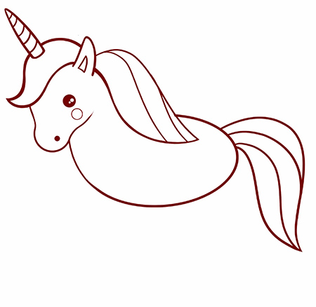 dessiner une licorne facile - etape 6