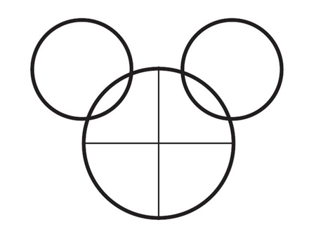 dessiner Mickey de disney - etape 2