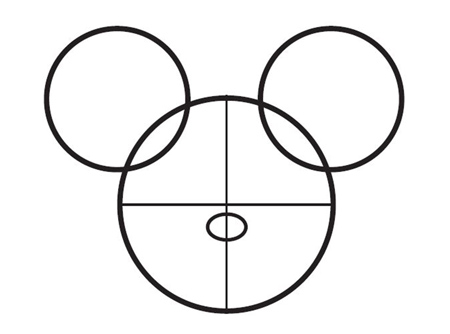 dessiner Mickey de disney - etape 3