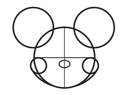 dessiner Mickey de disney - etape 4