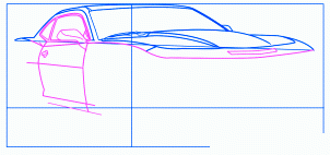dessiner une voiture Chevrolet Camaro - etape 4