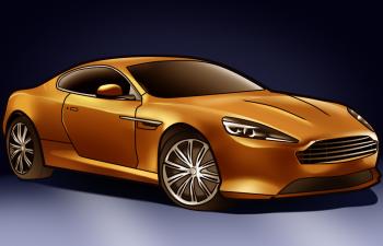 Aston Martin on Comment Dessiner Une Voiture De Sport Aston Martin Virage Allodessin