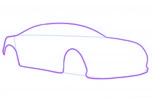 dessiner une voiture de sport aston martin virage - etape 2