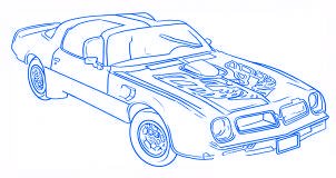 dessiner une voiture Pontiac Firebird - etape 6