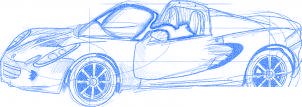 dessiner une voiture Lotus Elise - etape 6