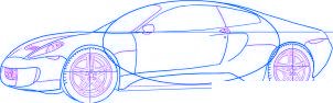 dessiner une voiture de course Ferrari 599 GTO - etape 4 dessiner une voiture de course Ferrari 599 GTO - etape 4