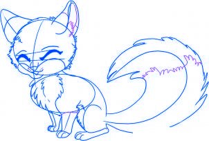 dessiner un renard de dessin anime - etape 5 dessiner un renard de dessin anime - etape 5
